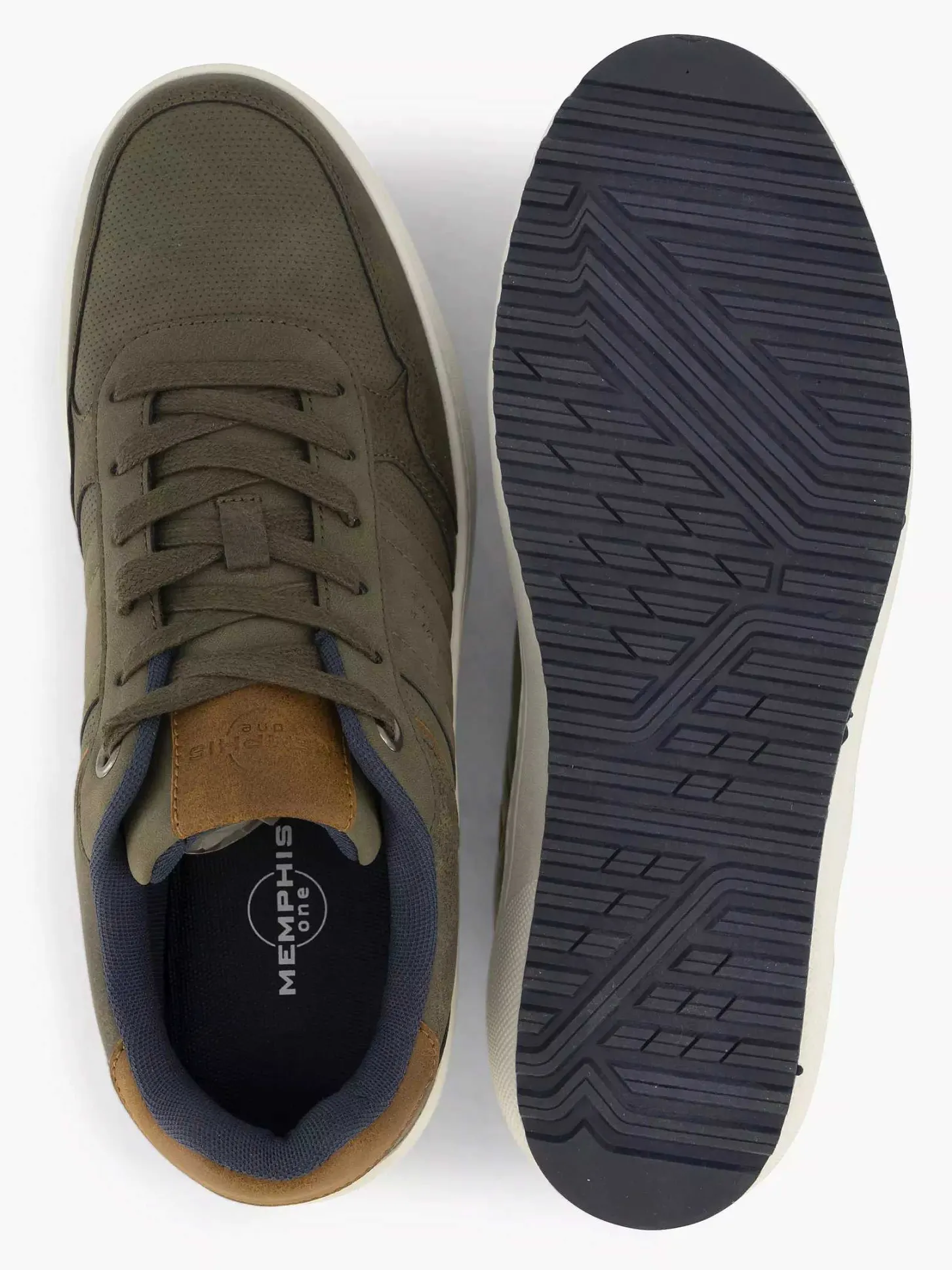 Groene Sneaker Memory Foam Heren Sneakers