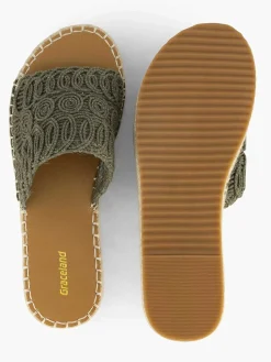 Online Khaki Platform Slipper Dames Slippers