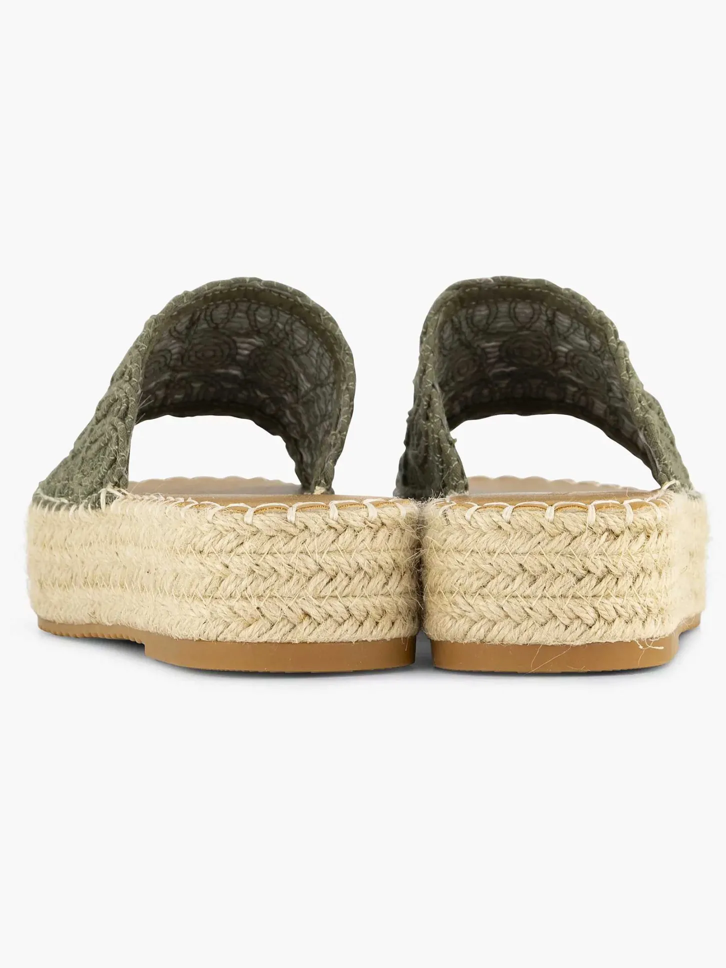 Online Khaki Platform Slipper Dames Slippers
