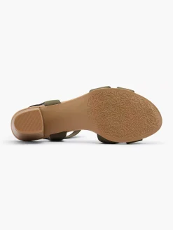 Discount Khaki Sandalette Dames Sandalen