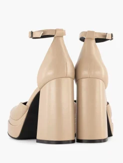 Hot Koffie Platform Pump Dames Pumps