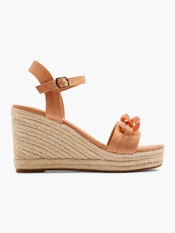 Discount Koraal Sandaal Sleehak Dames Sandalen