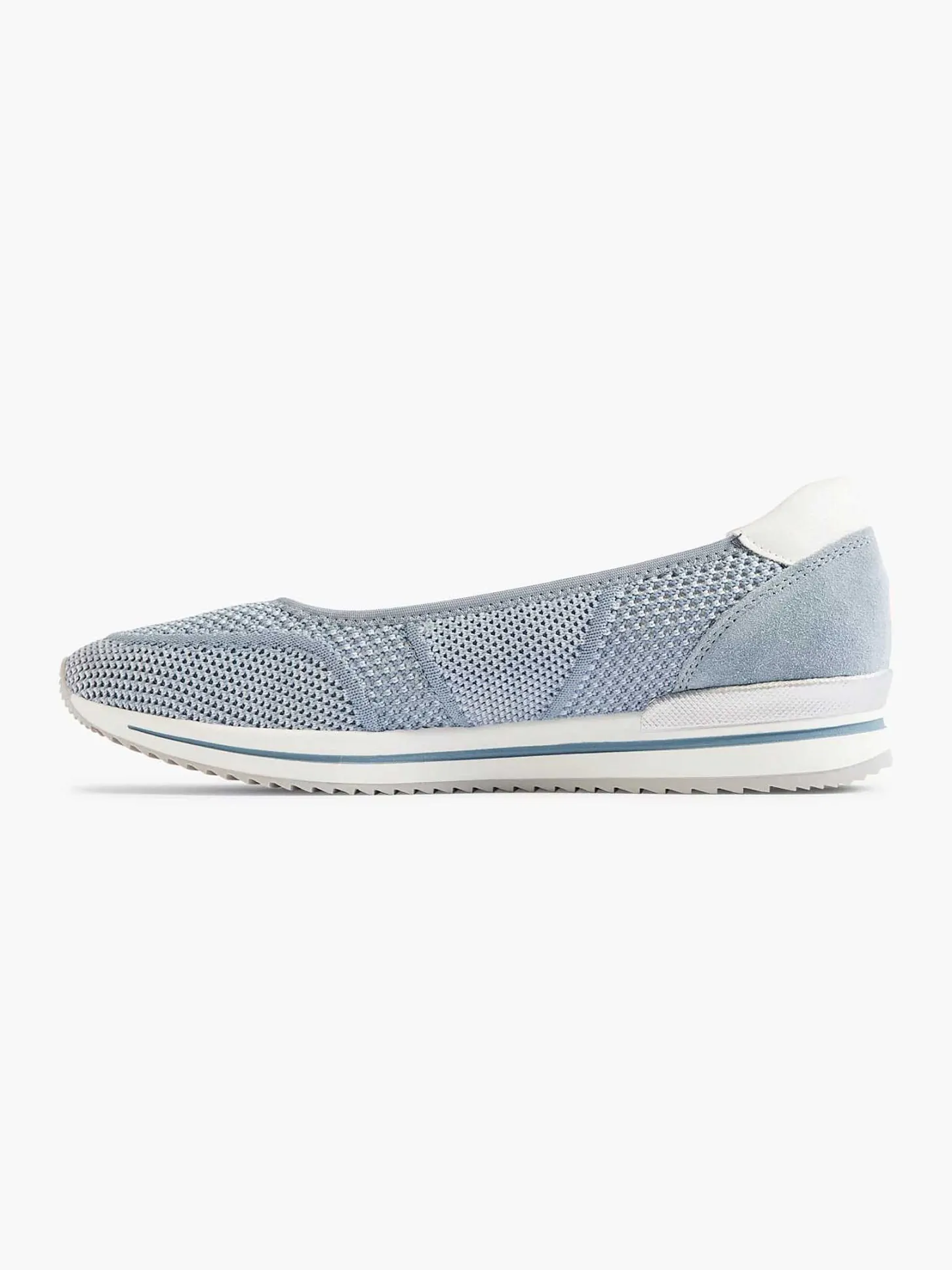 Sale Lichtblauwe Comfort Instapper Dames Comfort Schoenen