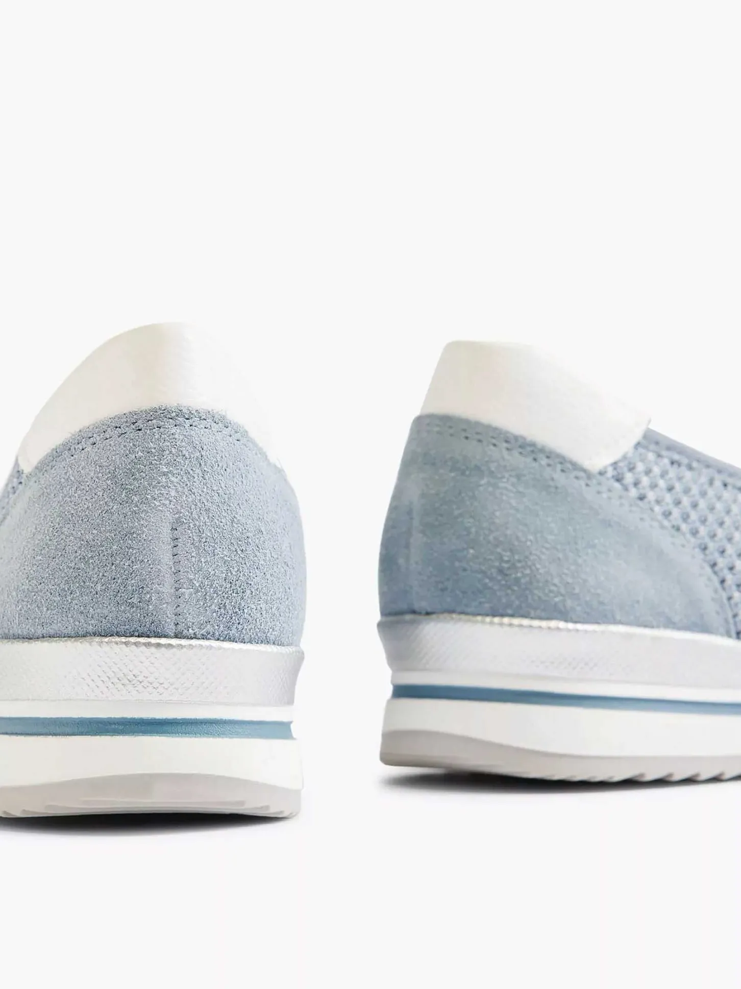 Sale Lichtblauwe Comfort Instapper Dames Comfort Schoenen