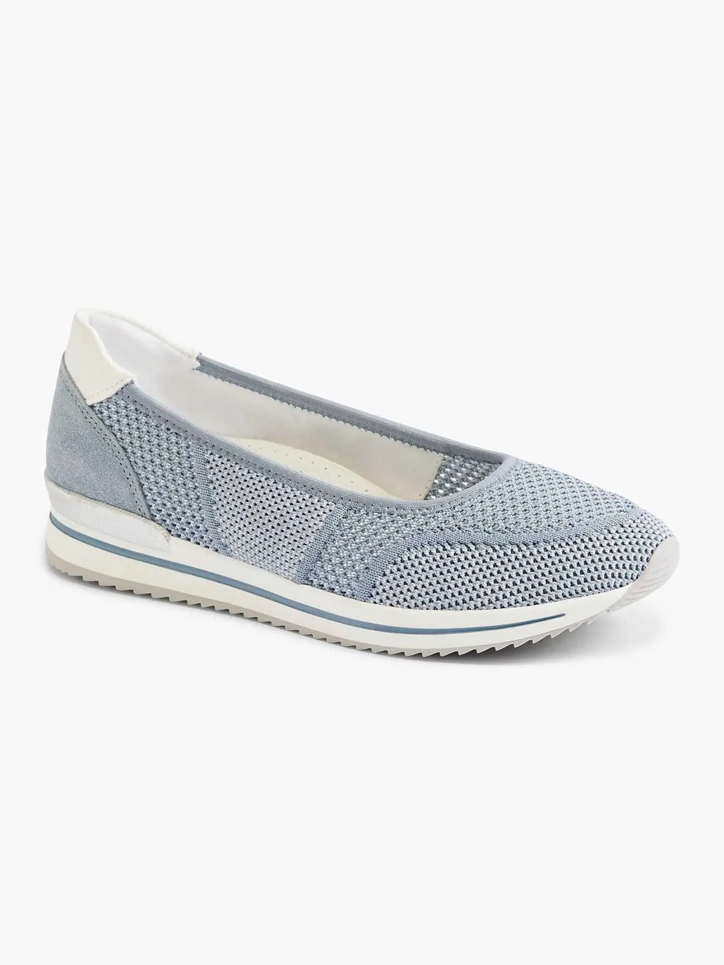 Sale Lichtblauwe Comfort Instapper Dames Comfort Schoenen