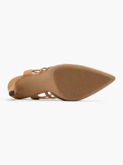 Best Lichtbruine Slingback Dames Pumps
