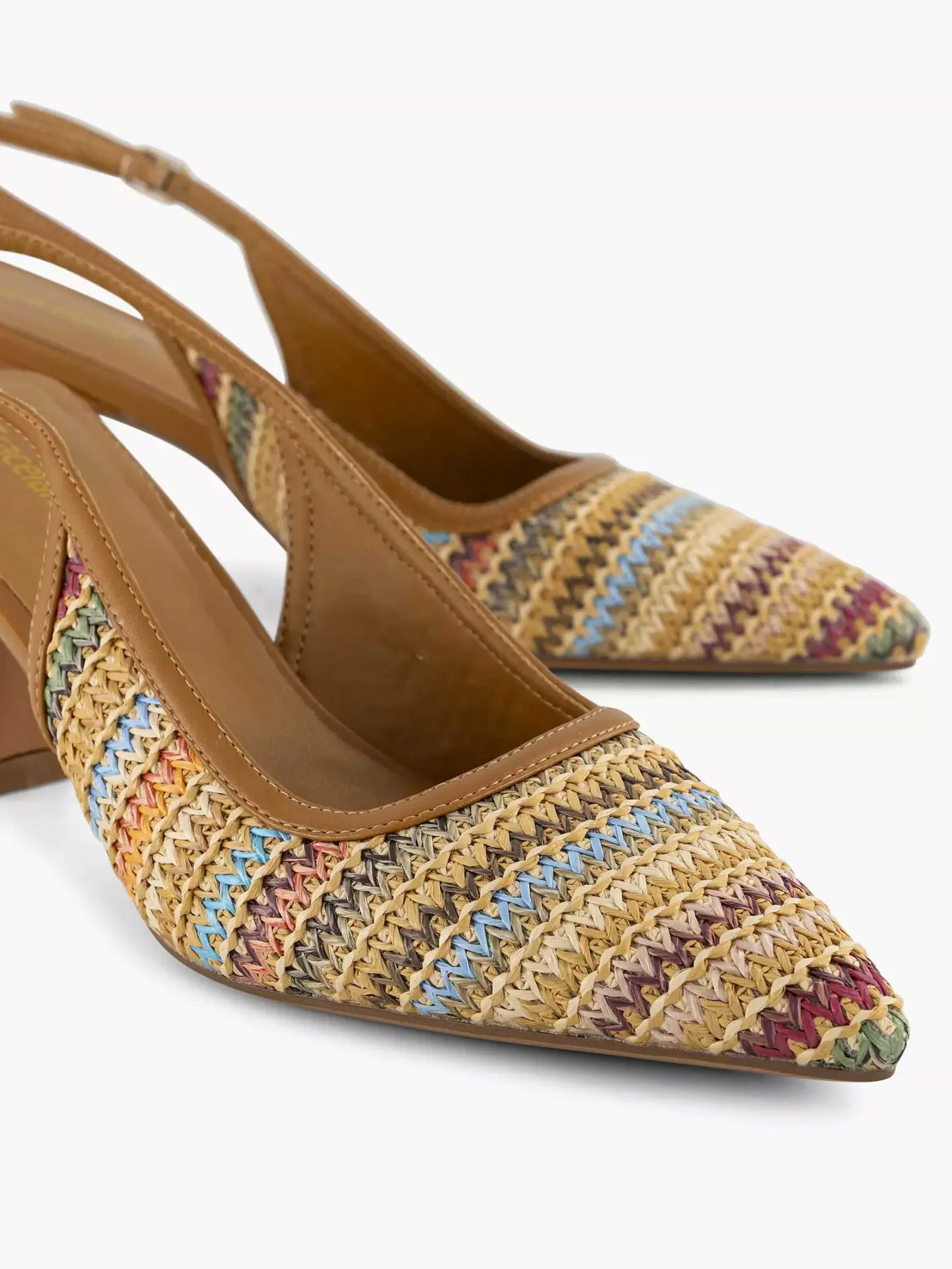 Outlet Lichtbruine Slingback Dames Pumps
