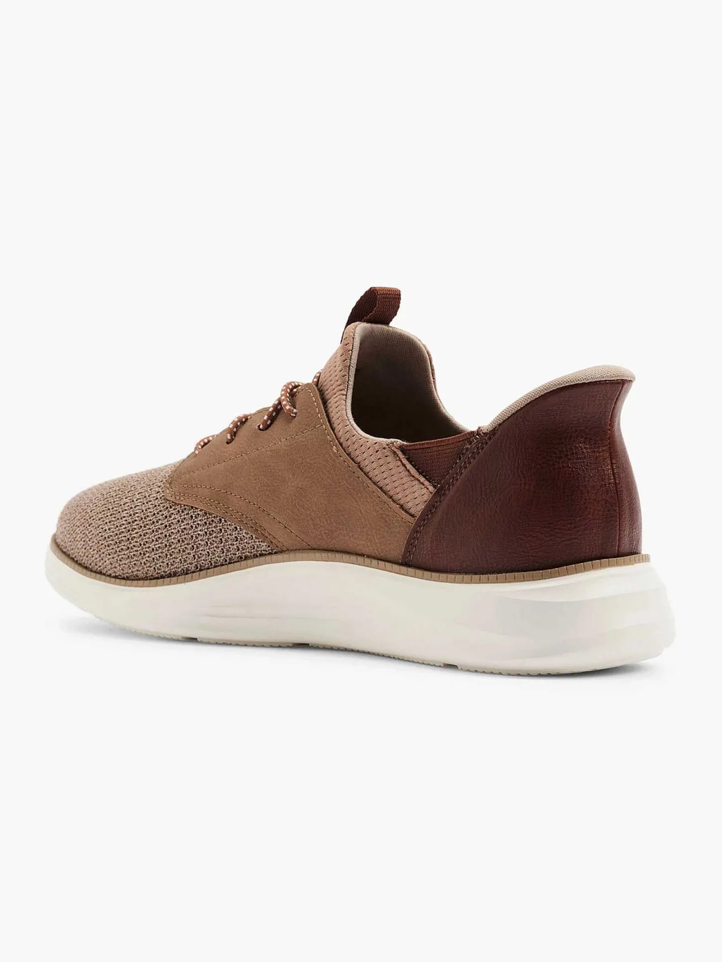 Clearance Lichtbruine Sneaker Swift Fit - Hands Free Memory Foam Heren Sneakers