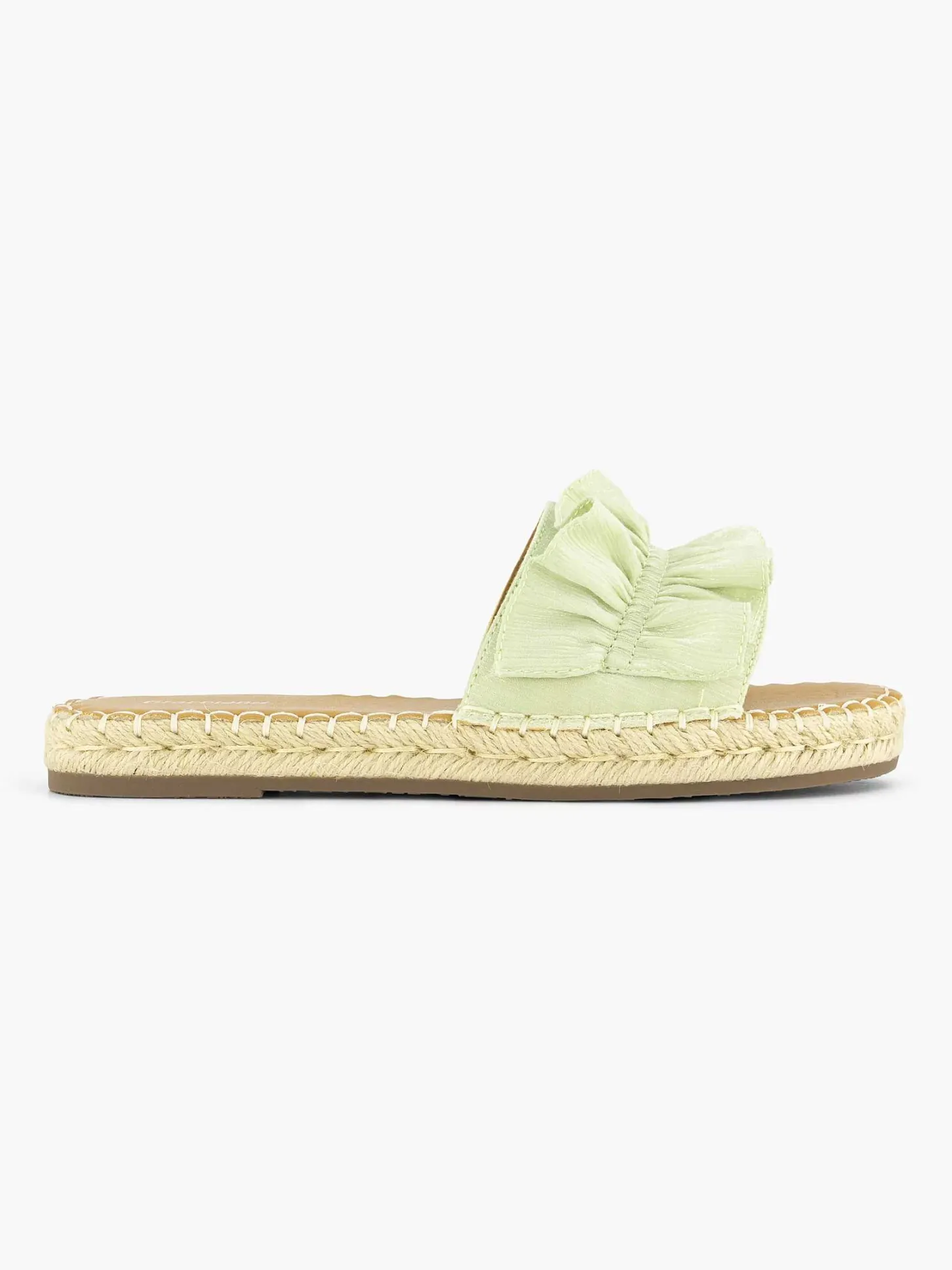 Sale Lichtgroene Slipper Roesjes Dames Slippers