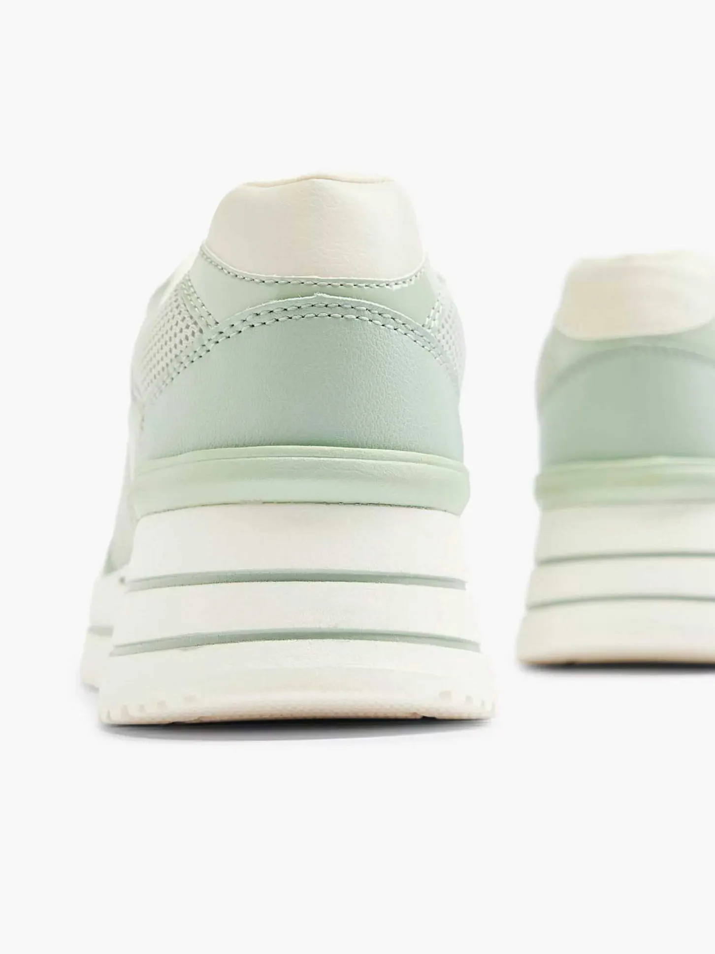 New Lichtgroene Sneaker Platform Dames Sneakers