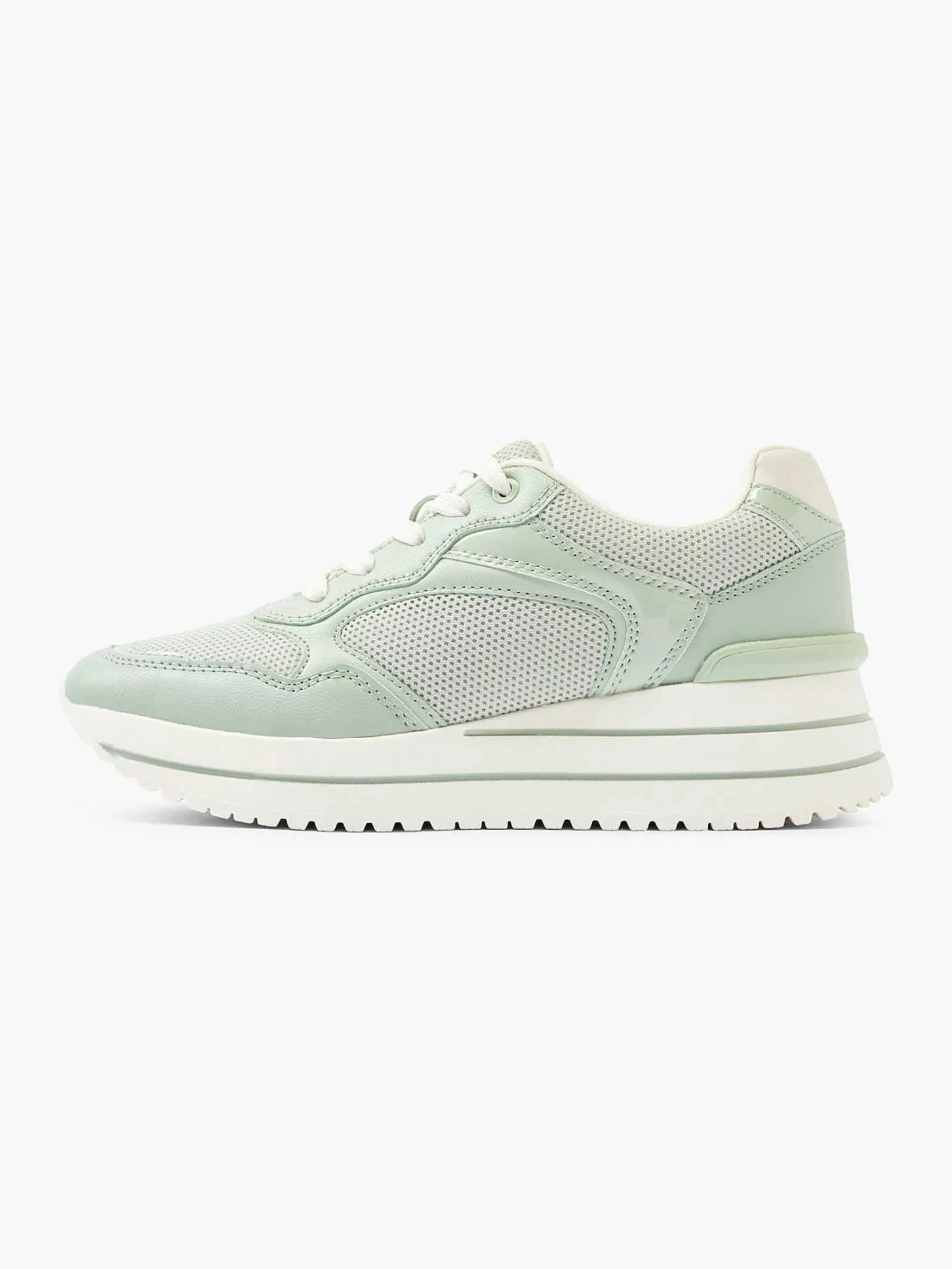 New Lichtgroene Sneaker Platform Dames Sneakers