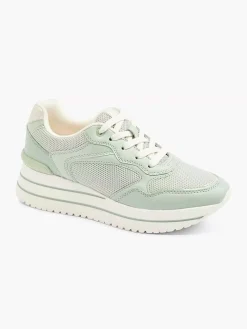 New Lichtgroene Sneaker Platform Dames Sneakers