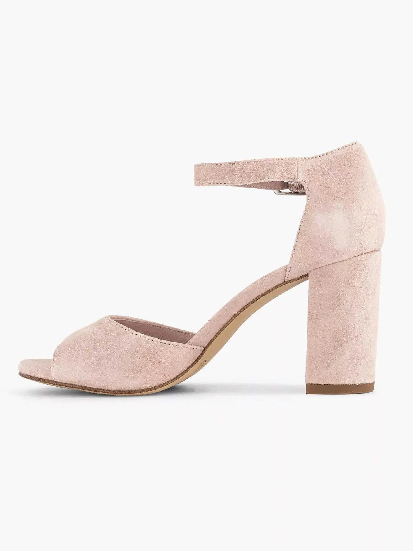 Sale Lichtroze Suede Sandalette Dames Sandalen