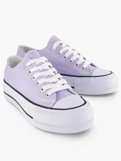 Best Lila Canvas Sneaker Dames Sneakers