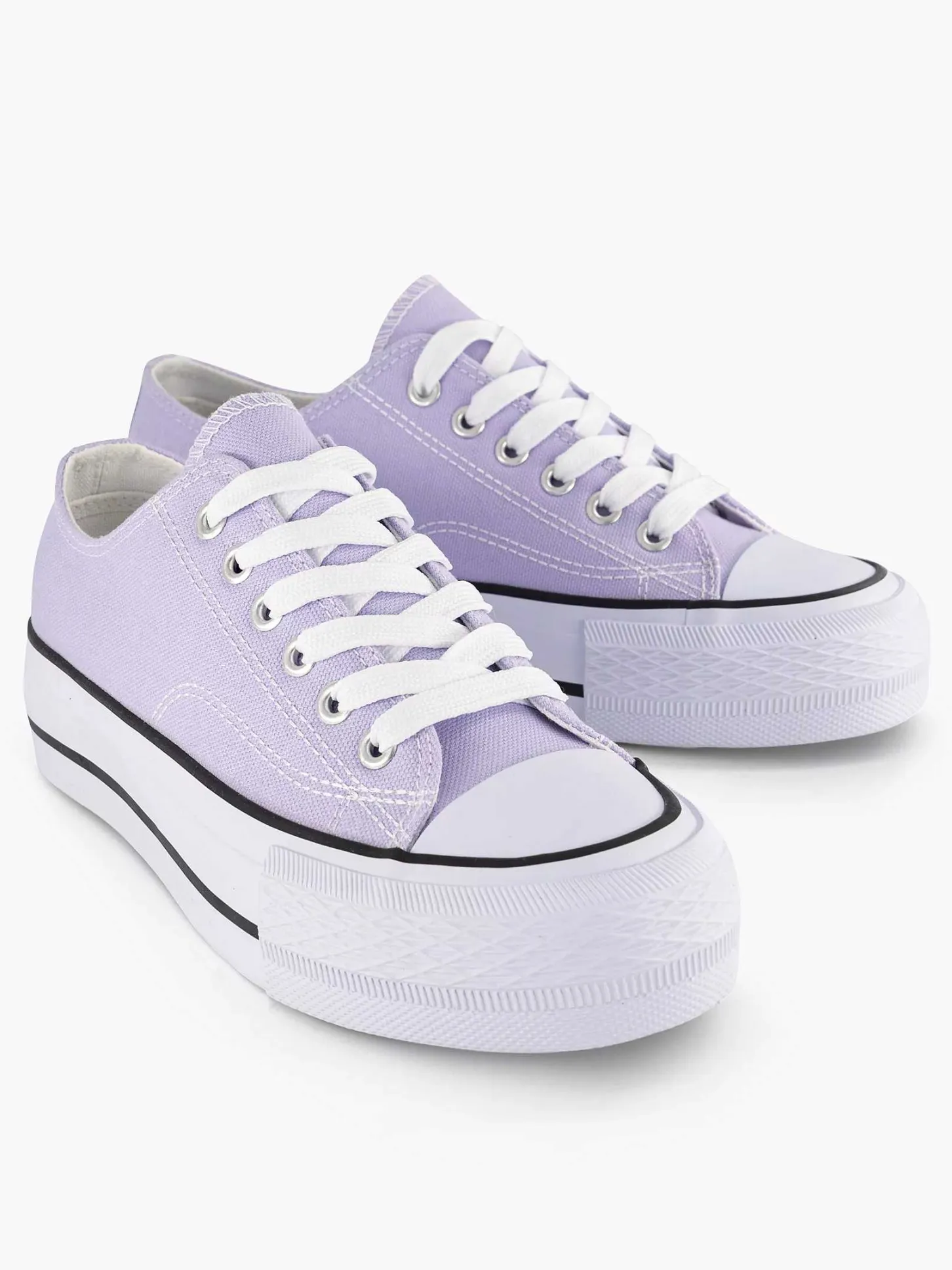Best Lila Canvas Sneaker Dames Sneakers