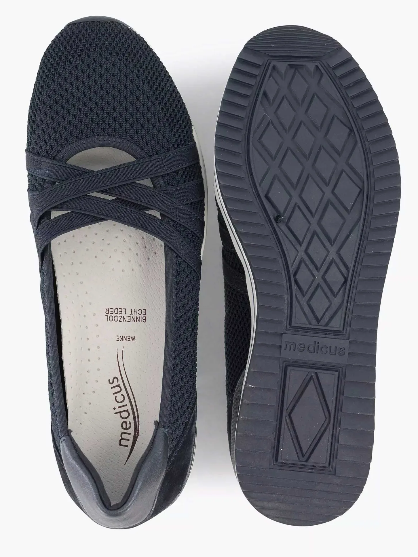 Online Marineblauwe Comfort Instapper Dames Comfort Schoenen