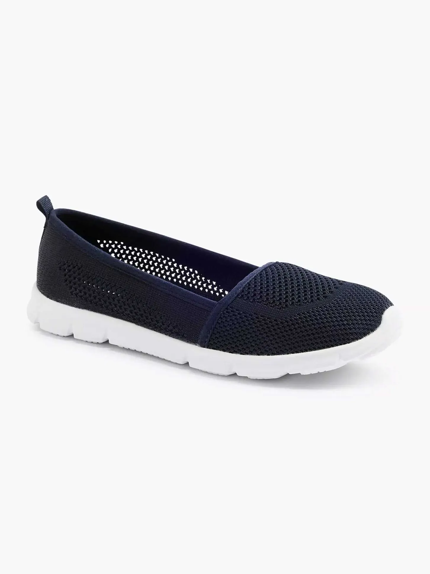 New Marineblauwe Instapper Memory Foam Dames Instappers