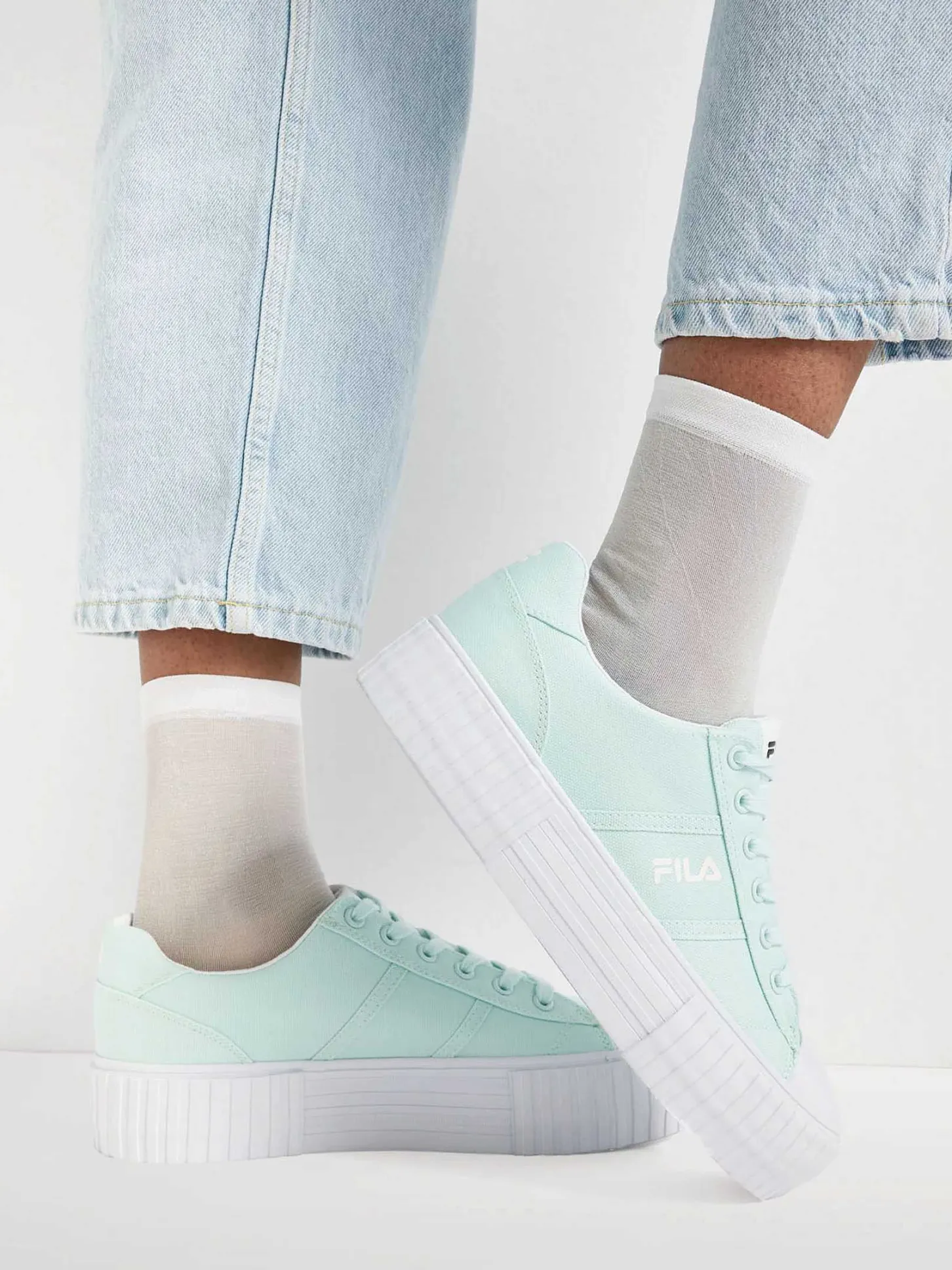 Best Mintkleurige Canvas Sneaker Platform Dames Sneakers
