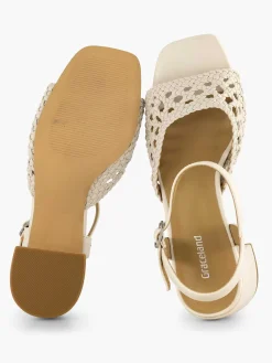 Hot Off White Sandalette Dames Sandalen
