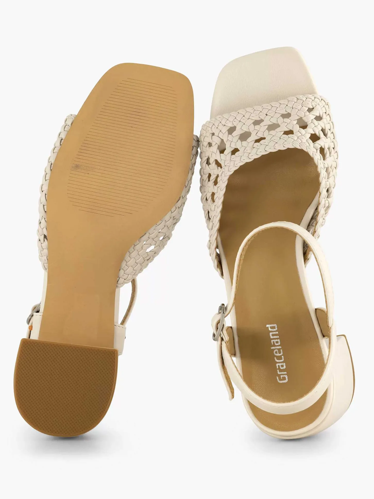 Hot Off White Sandalette Dames Sandalen