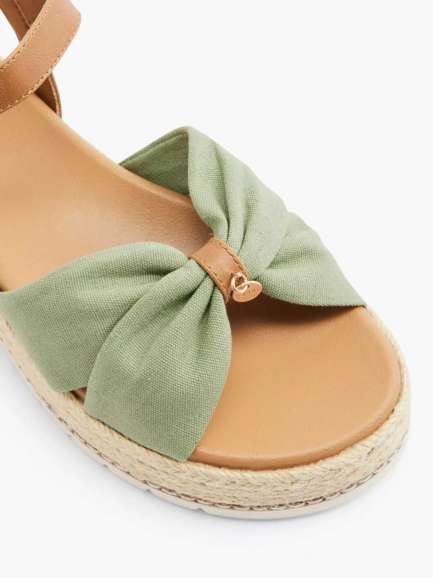 Online Olijf Platform Sandaal Dames Sandalen