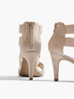 Clearance Oud Roze Sandalette Dames Hoge Hakken