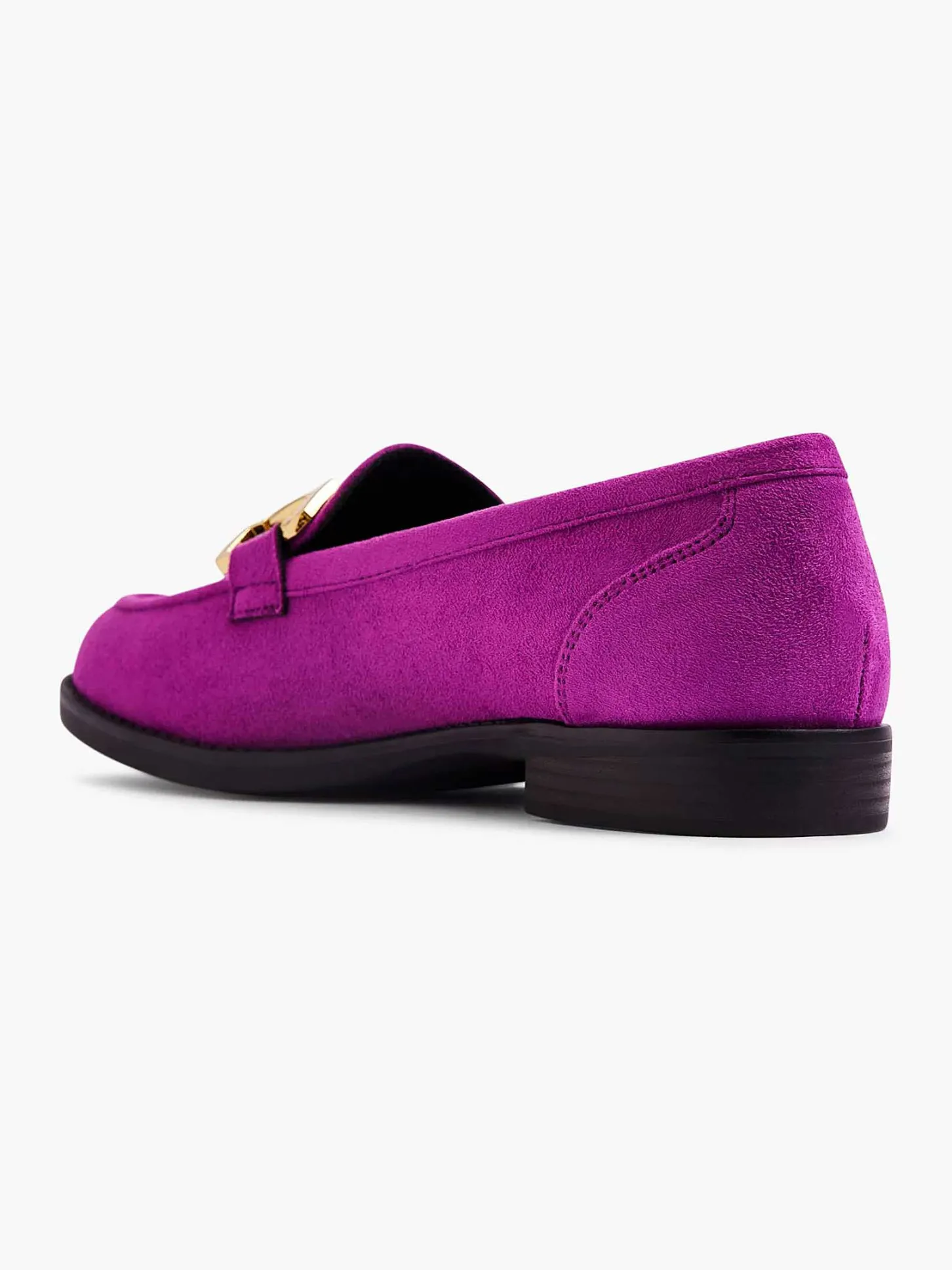 Online Paarse Loafer Sierketting Dames Instappers