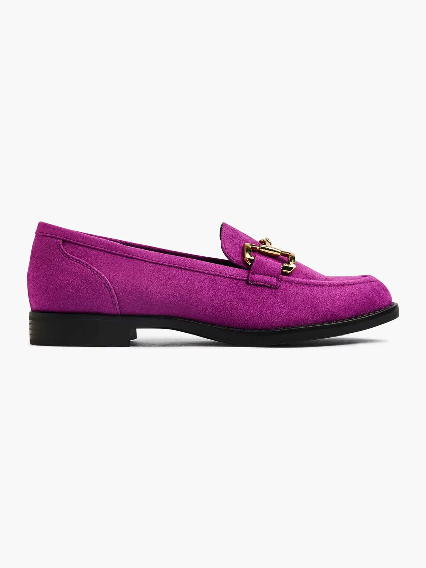 Online Paarse Loafer Sierketting Dames Instappers