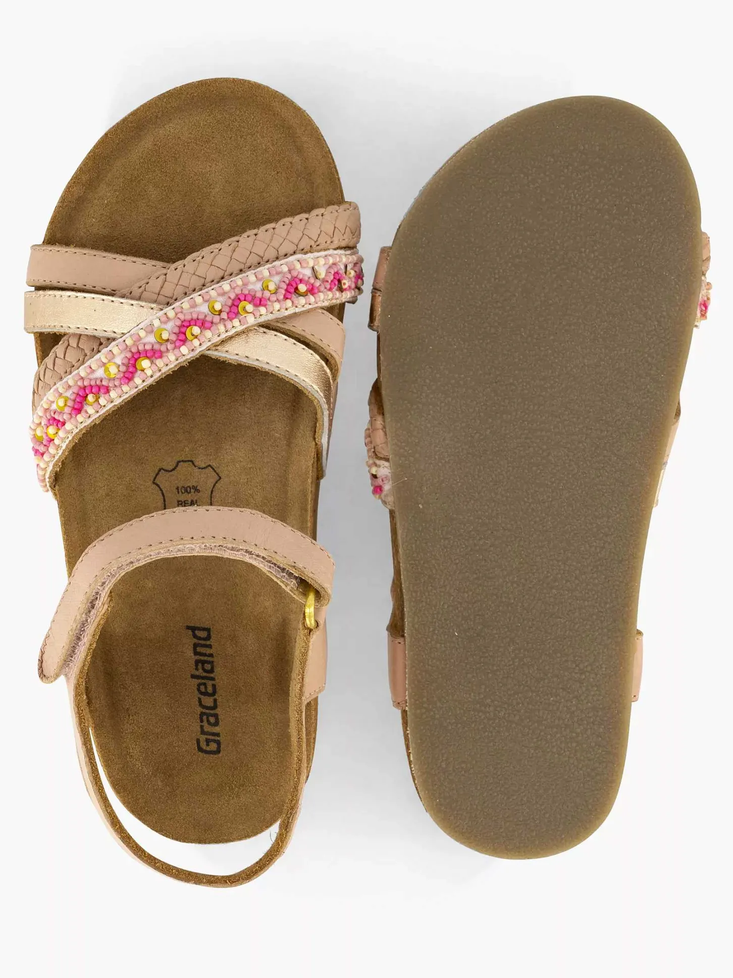 Clearance Rosegouden Sandaal Kinderen Babyschoenen