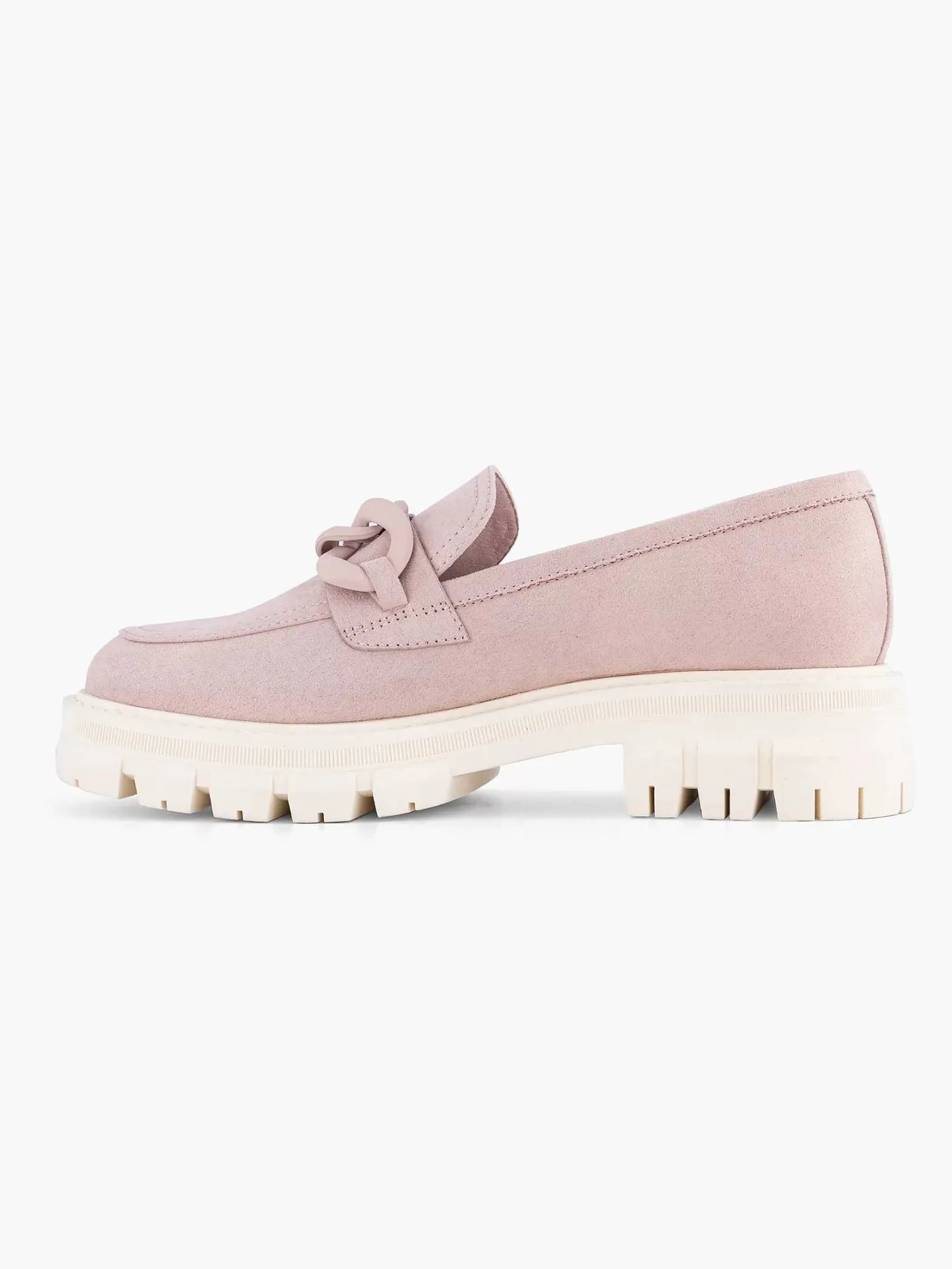 Sale Roze Chunky Loafer Sierketting Dames Instappers