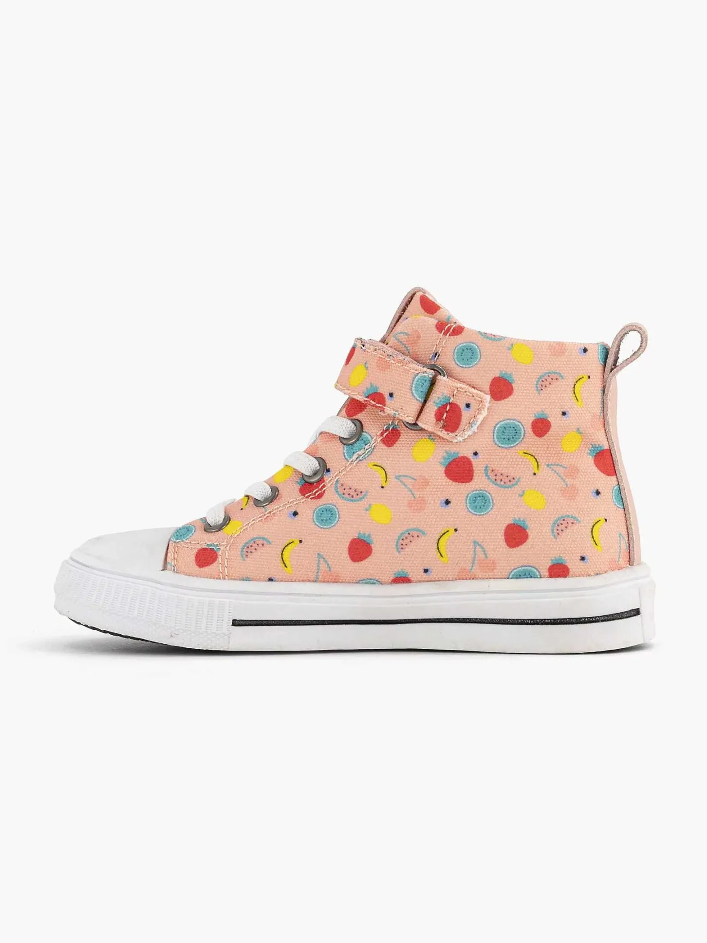 Hot Roze Hoge Canvas Sneaker Fruit Kinderen Jongensschoenen