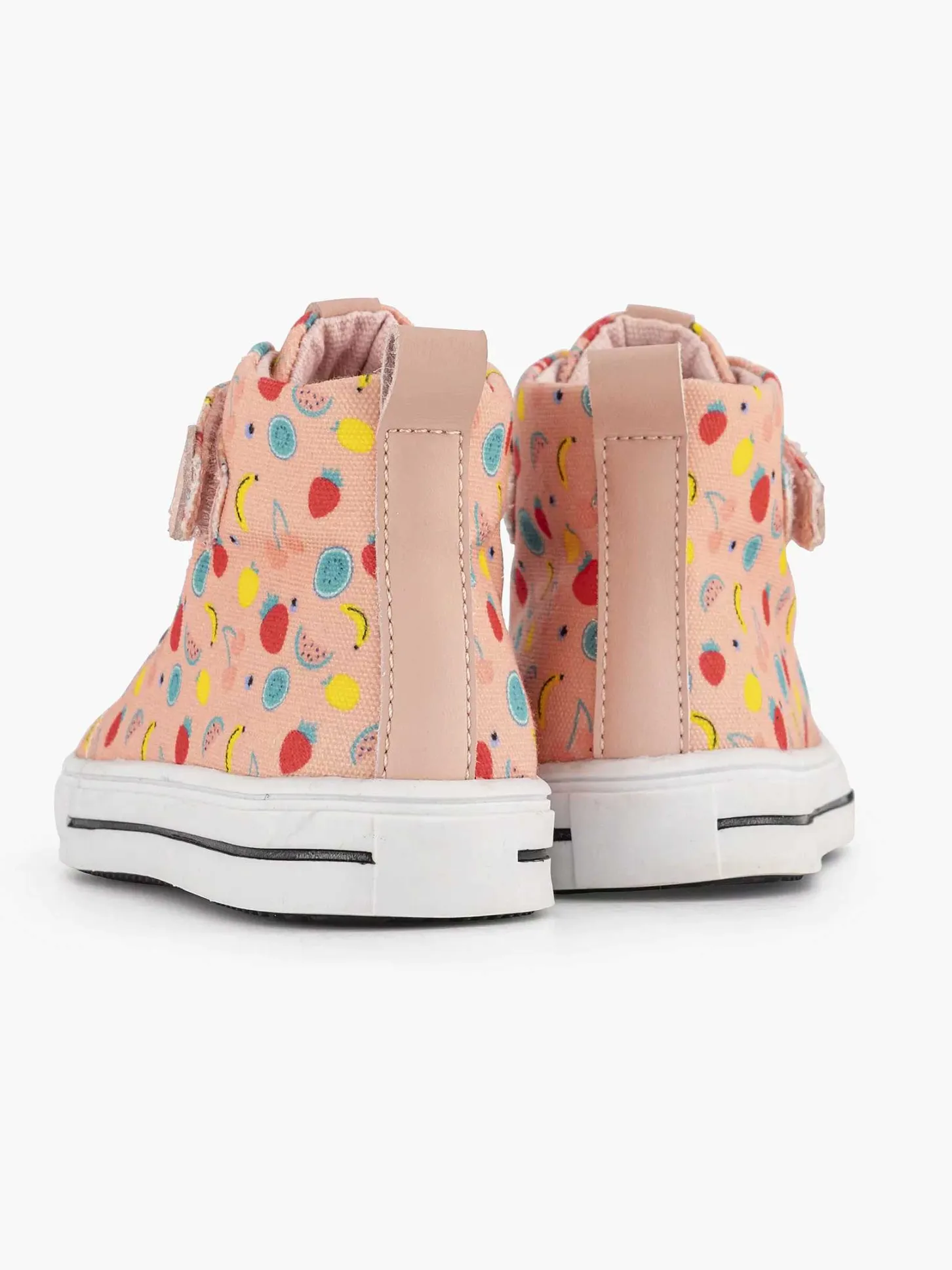 Hot Roze Hoge Canvas Sneaker Fruit Kinderen Jongensschoenen