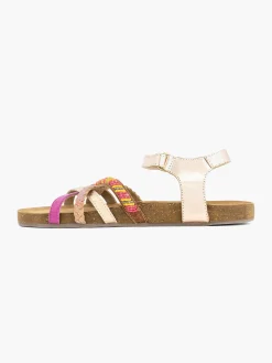 Outlet Roze Leren Sandaal Kralen Kinderen Jongensschoenen