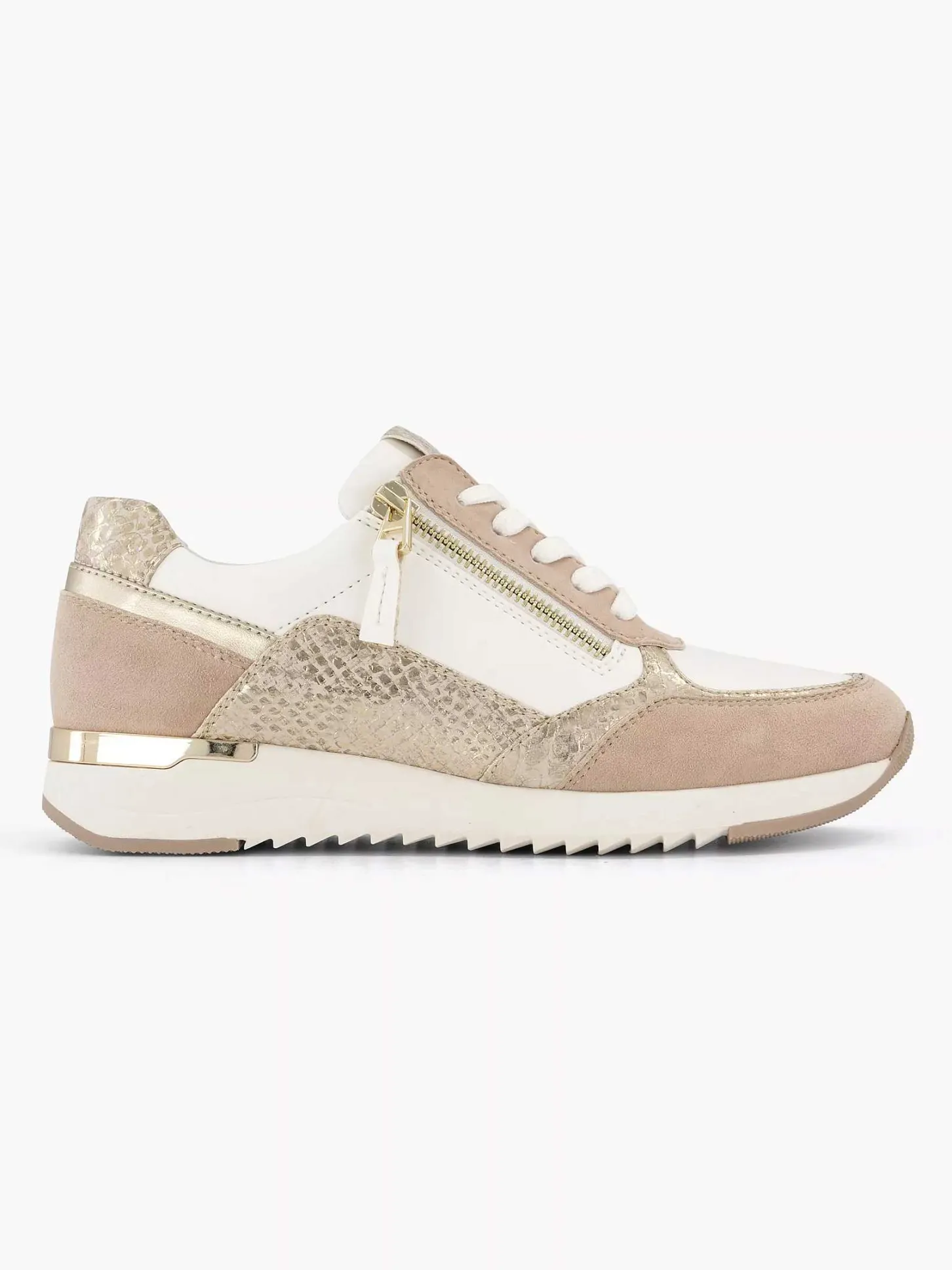 Roze Leren Sneaker Dames Comfort Schoenen