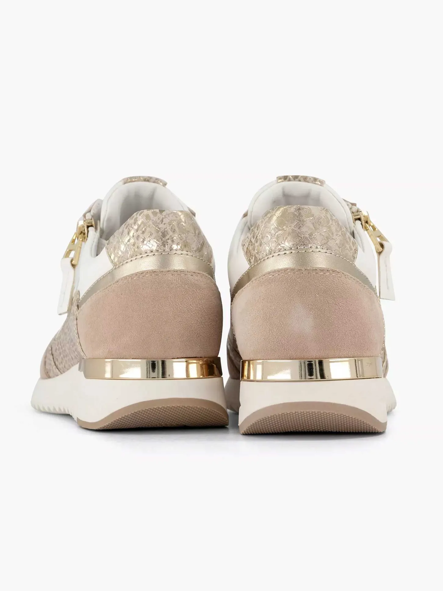 Roze Leren Sneaker Dames Comfort Schoenen