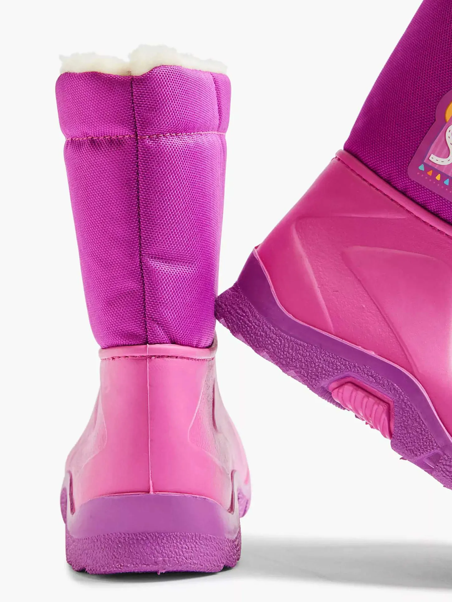 Discount Roze Regenlaars Gevoerd Kinderen Babyschoenen