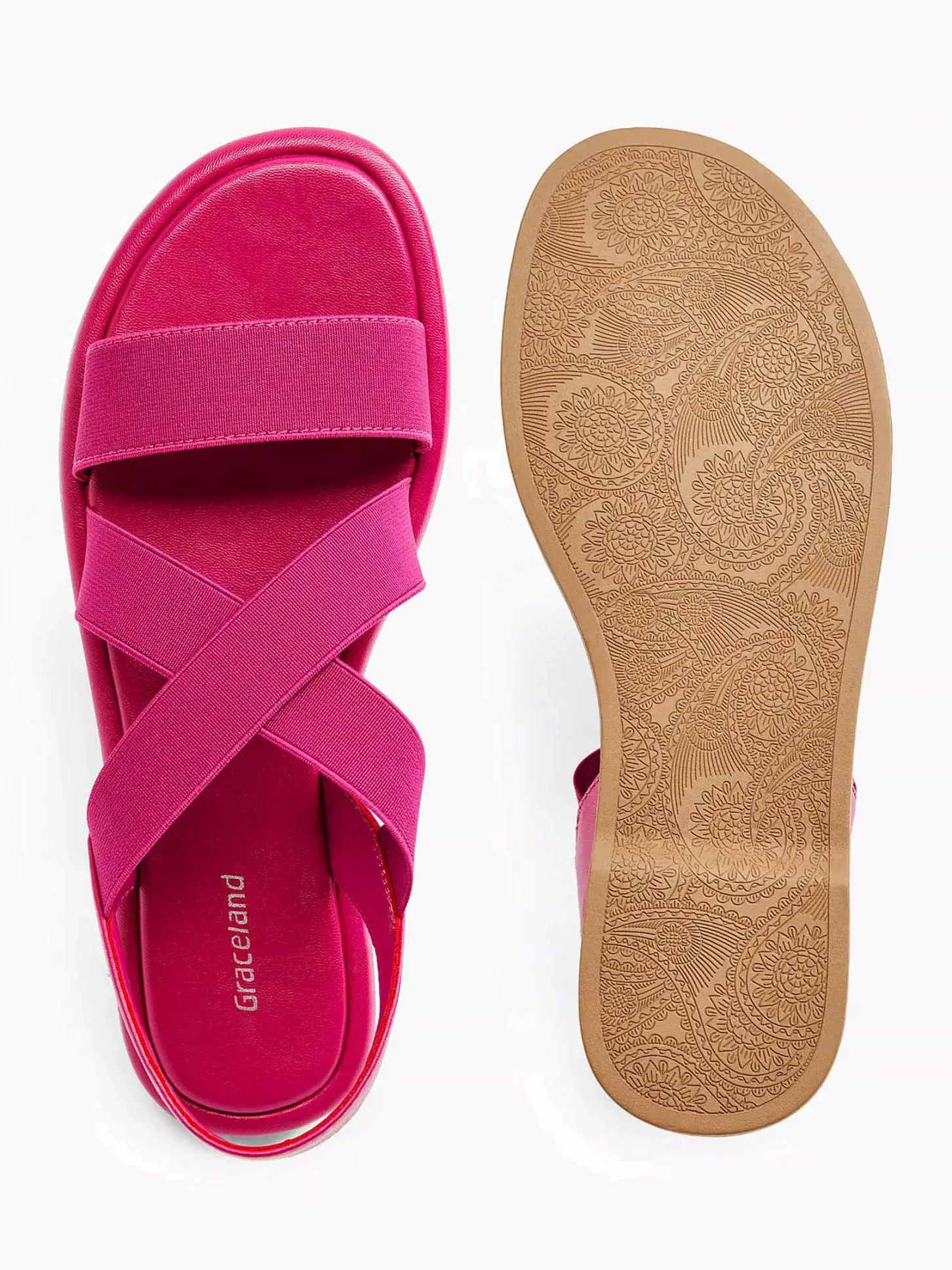 Hot Roze Sandaal Dames Sandalen