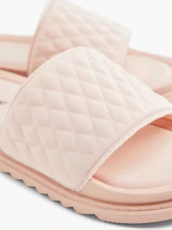 Best Roze Slipper Doorgestikt Dames Slippers