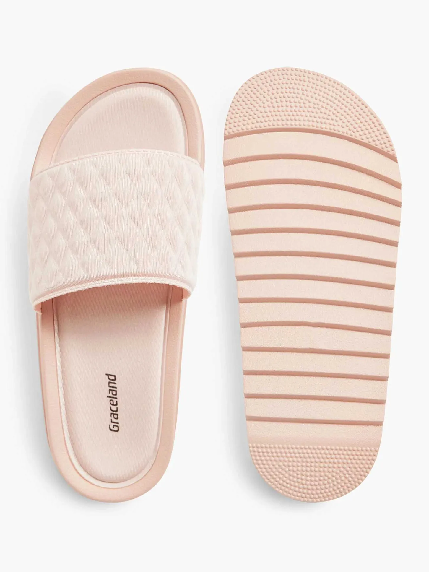 Best Roze Slipper Doorgestikt Dames Slippers