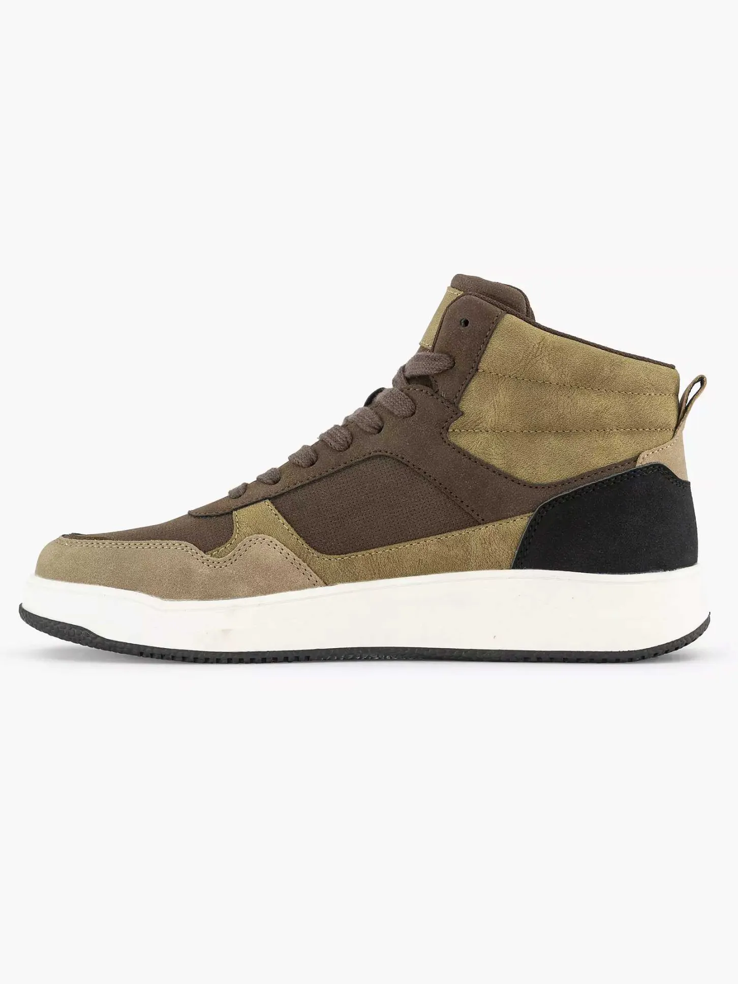 Discount Taupe Hoge Sneaker Heren Sneakers