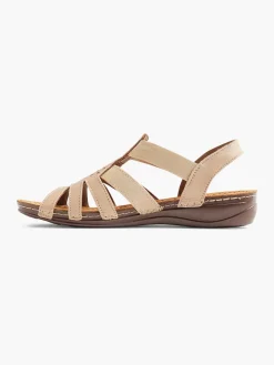 Best Taupe Leren Sandaal Dames Comfort Schoenen