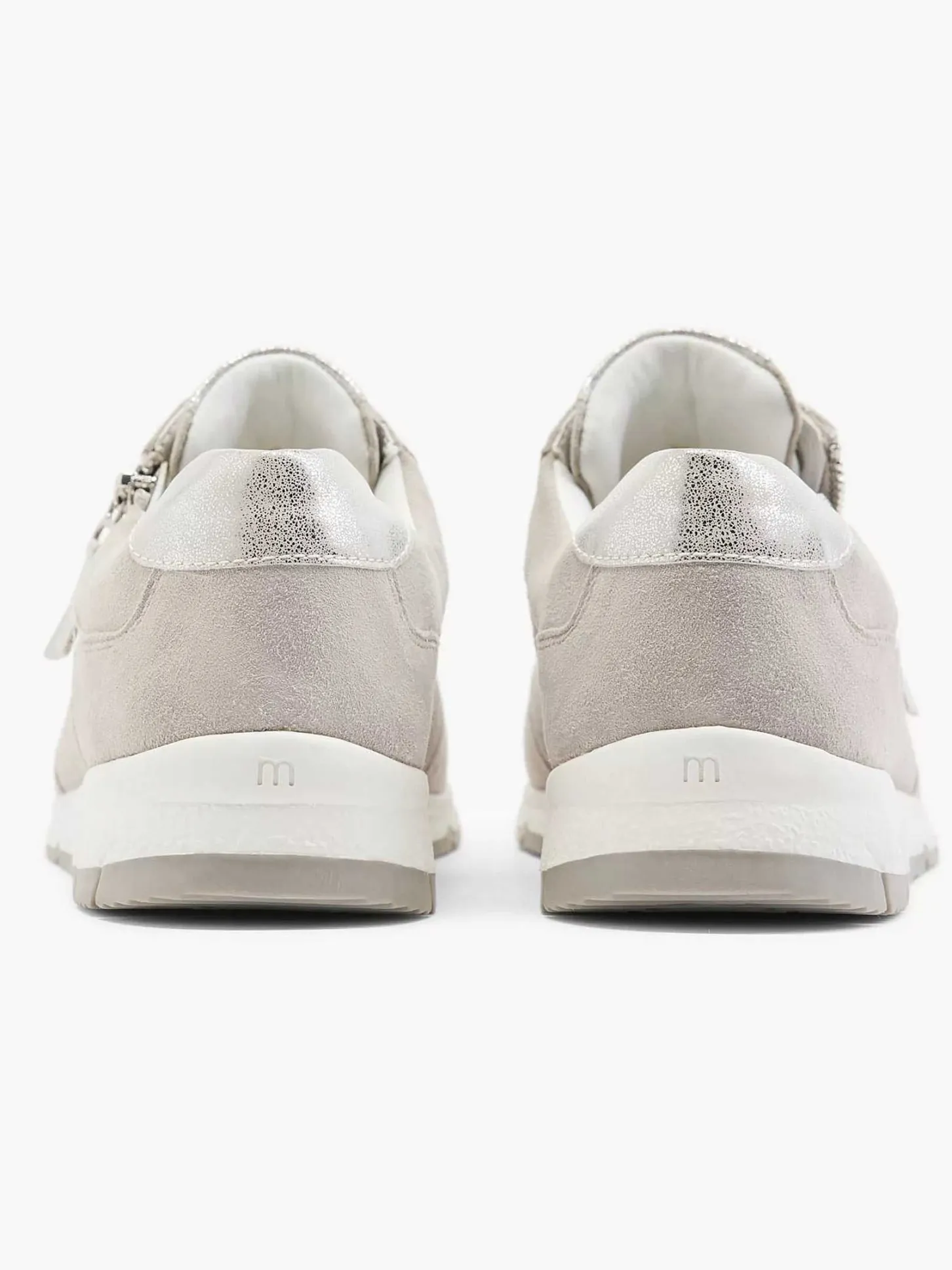 New Taupe Leren Sneaker Dames Comfort Schoenen