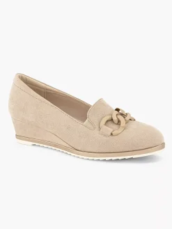 Taupe Pump Sleehak Dames Pumps