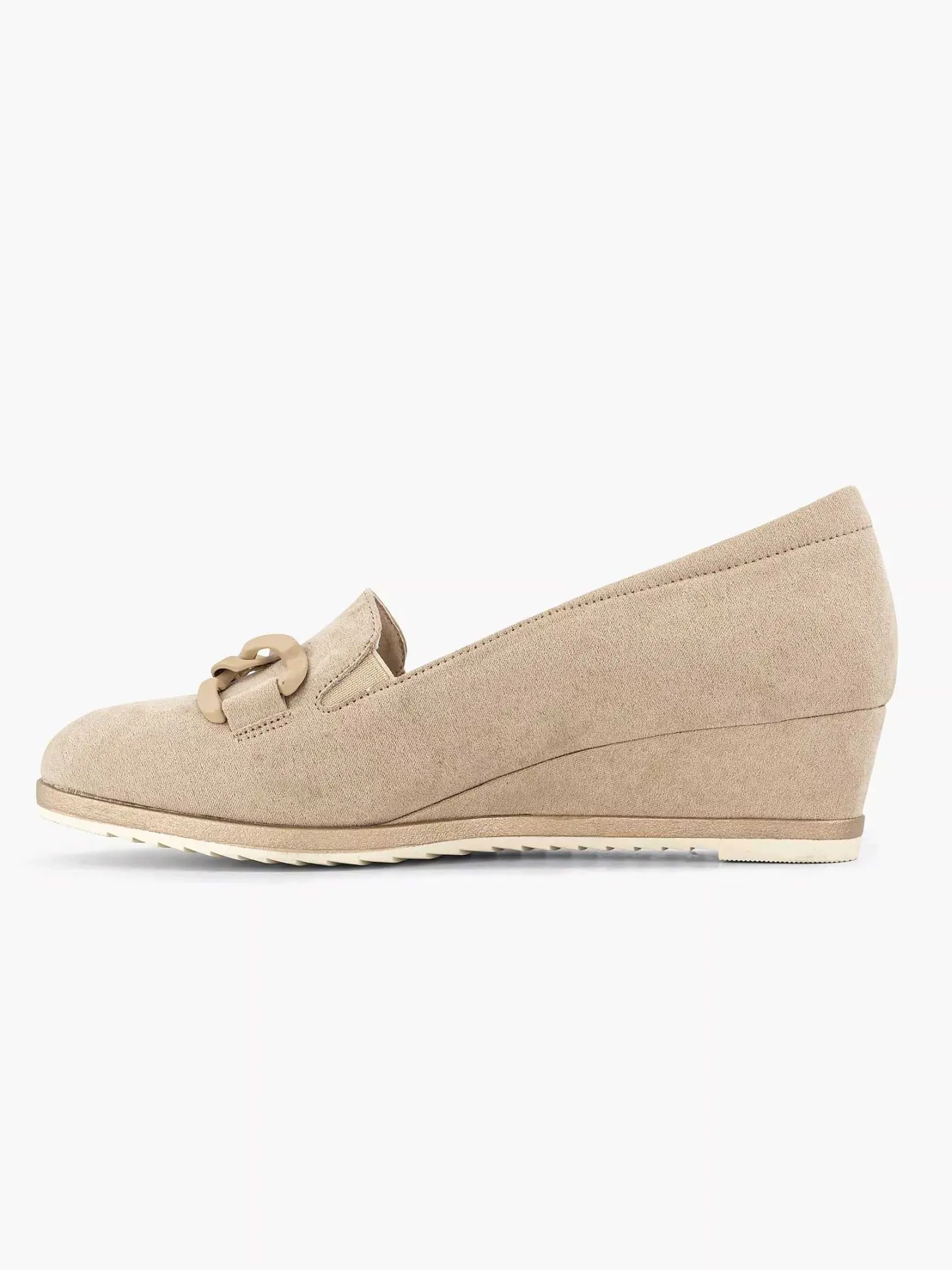 Taupe Pump Sleehak Dames Pumps