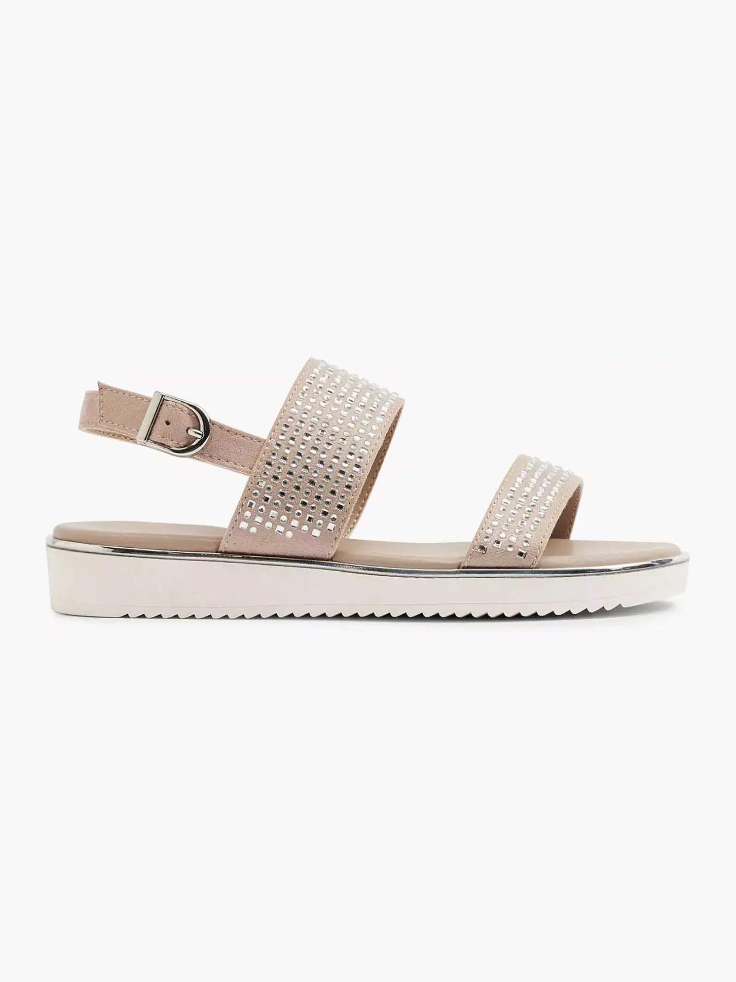 Best Taupe Sandaal Sierketting Dames Sandalen