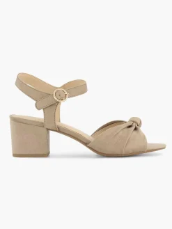 Taupe Sandalette Dames Sandalen