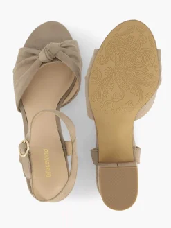 Taupe Sandalette Dames Sandalen