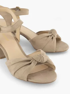 Taupe Sandalette Dames Sandalen