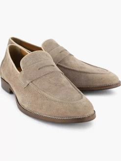 New Taupe Suede Instapper Heren Instappers