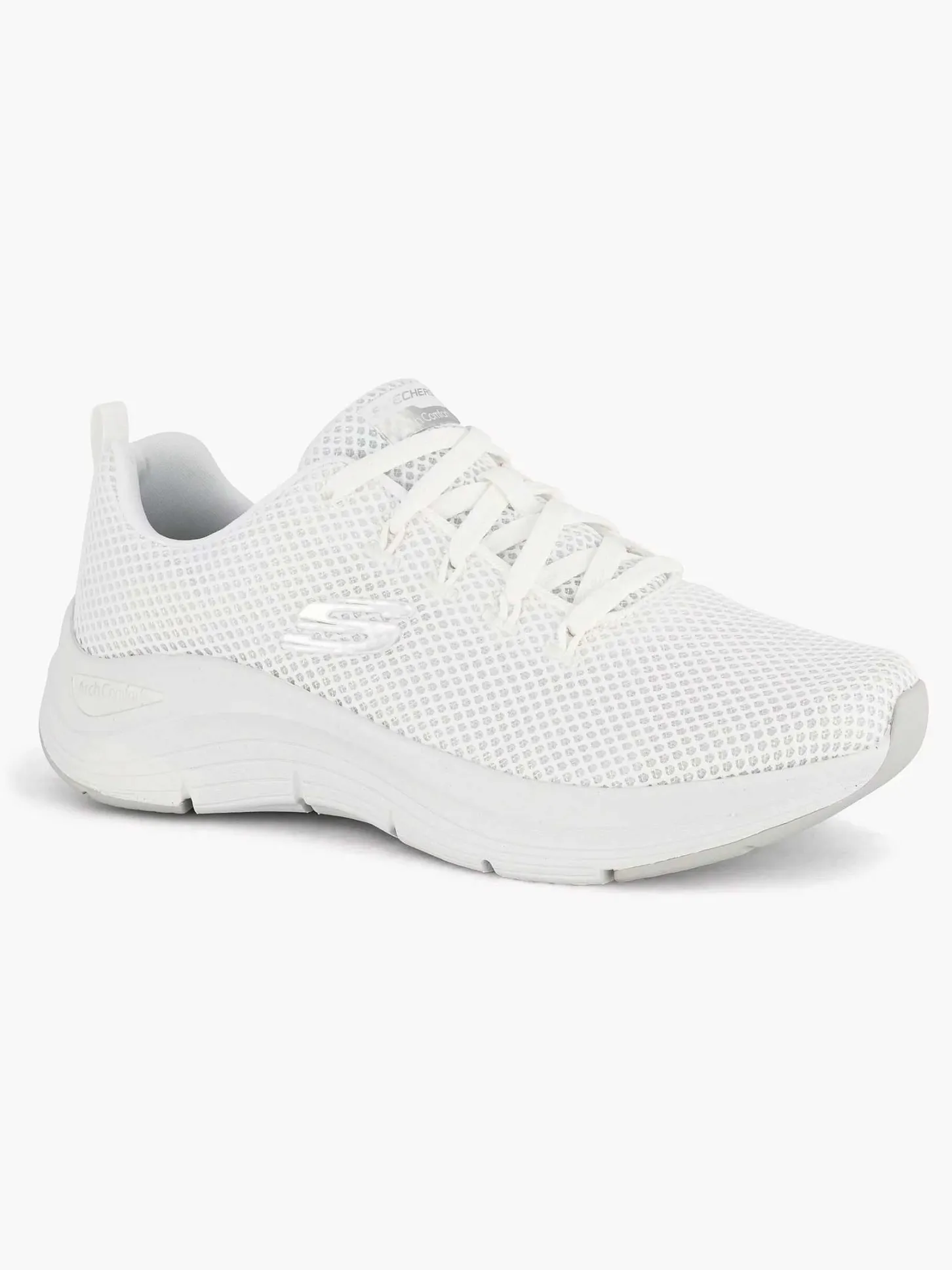 Witte Arch Comfort - Natural Flutter Dames Sneakers